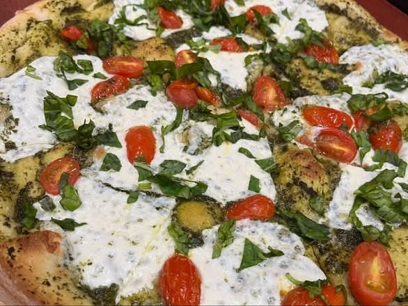 Pesto Pizza.
