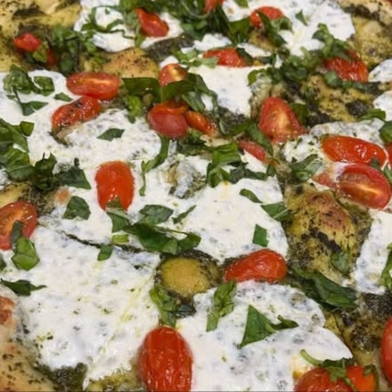 Delicious Pesto Pizza Awaits